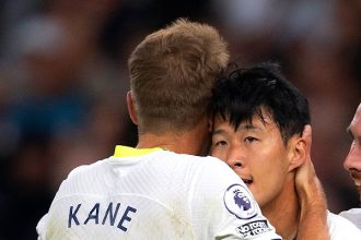 Tottenham's Harry Kane and Son Heung-min