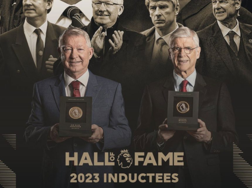 Premier League legends Sir Alex Ferguson and Arsene Wenger have been honoured by becoming the first managers to be inducted into the Hall of Fame.