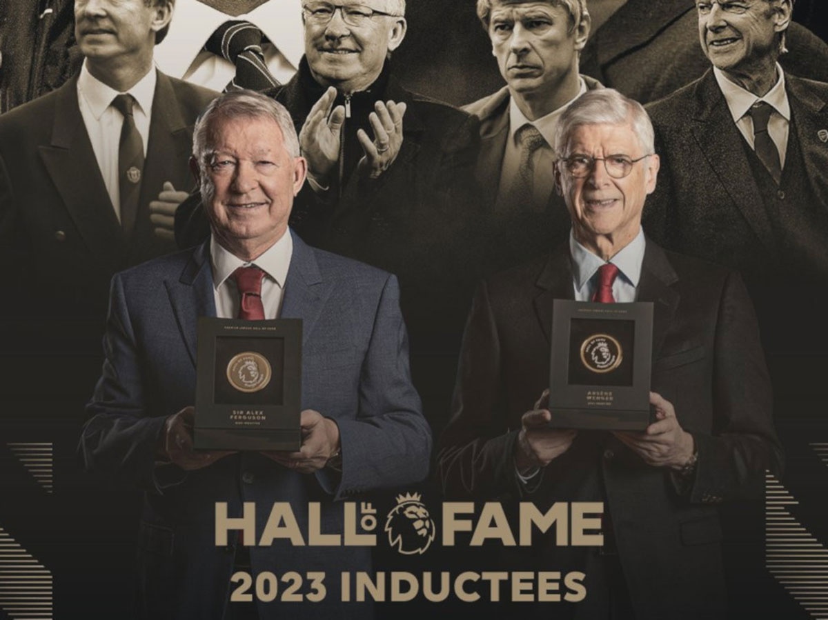 Premier League legends Sir Alex Ferguson and Arsene Wenger have been honoured by becoming the first managers to be inducted into the Hall of Fame.