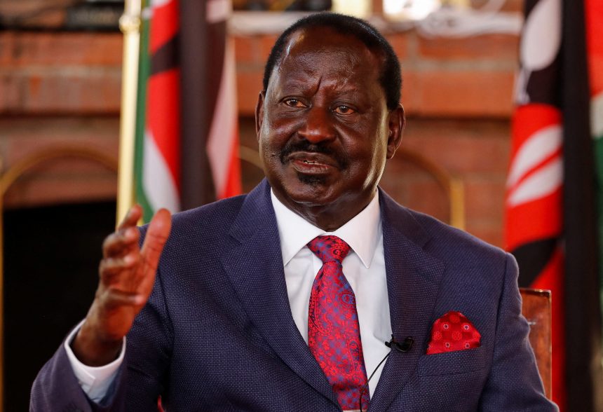 Azimio leader Raila Odinga