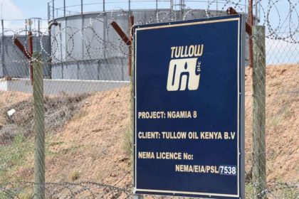 Tullow Oil tanks at its Turkana field.