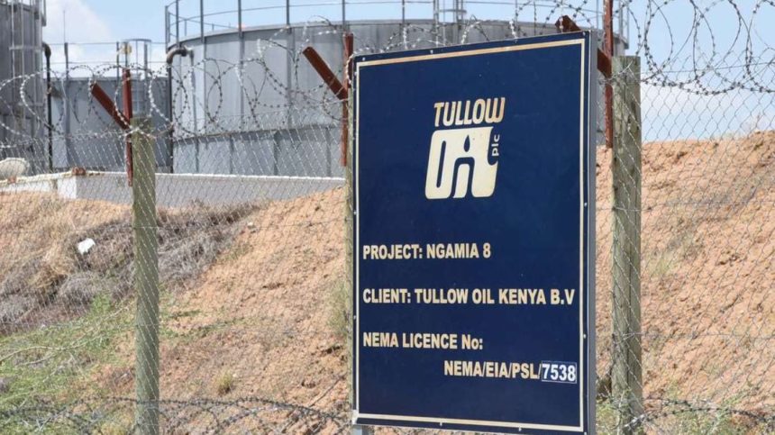 Tullow Oil tanks at its Turkana field.