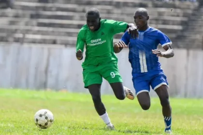 Kakamega School in action against Musingu. PHOTO/Green Comandos/Facebook.