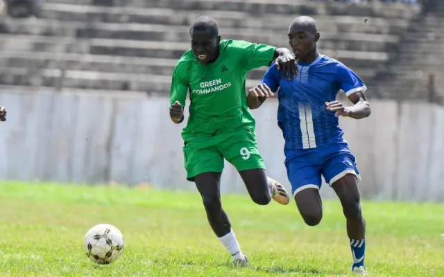 Kakamega School in action against Musingu. PHOTO/Green Comandos/Facebook.